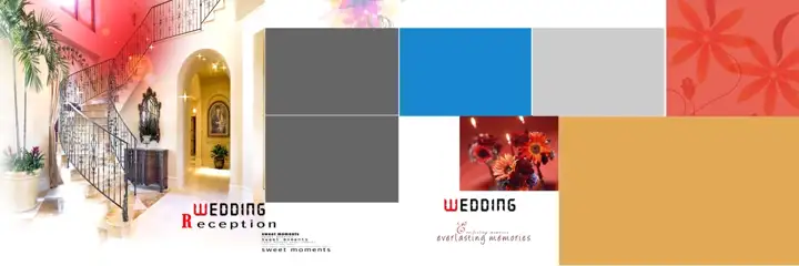 Royal Indian Wedding Album 12x36 PSD with Floral Border