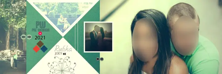 Royal & Royal Wedding Album 12x36 PSD with Bokeh Lights