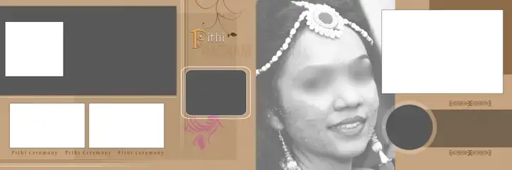 Royal & Timeless Wedding Album 12x36 PSD with Lace Ornaments