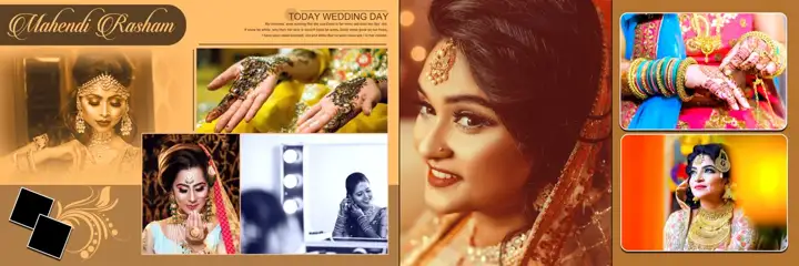 Royal Wedding Album 12x36 PSD with Glitter Accents