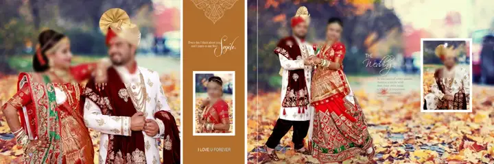Soft Pastel & Premium Wedding Album 12x36 PSD with Mandala Art
