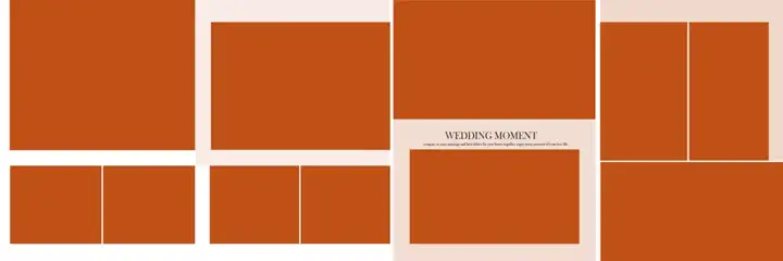 Soft Pastel & Royal Wedding Album 12x36 PSD with Lace Ornaments