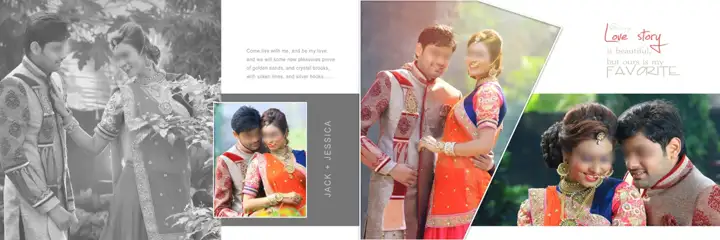Soft Pastel & Royal Wedding Album 12x36 PSD with Mandala Art