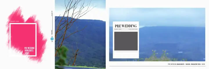 Soft Pastel & Soft Pastel Wedding Album 12x36 PSD with Silk Texture