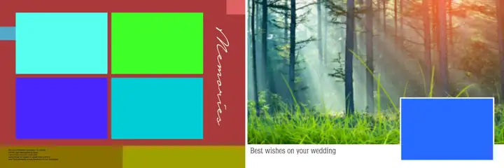 Stylish & Classic Wedding Album 12x36 PSD with Damask Texture