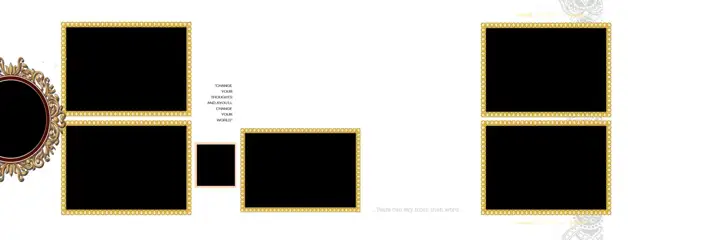Stylish & Graceful Wedding Album 12x36 PSD with Rose Petals