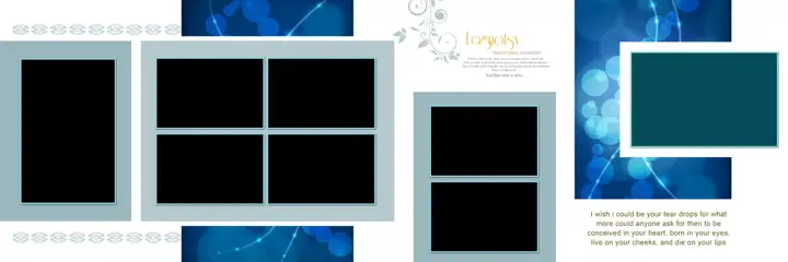 Stylish & Modern Wedding Album 12x36 PSD with Vintage Frame