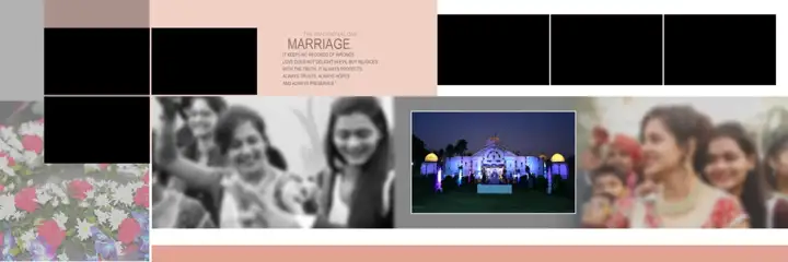 Stylish & Soft Pastel Wedding Album 12x36 PSD with Glitter Accents