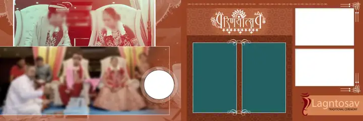 Stylish & Timeless Wedding Album 12x36 PSD with Bokeh Lights