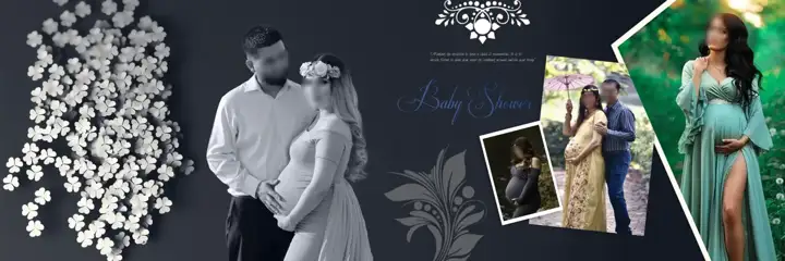 Timeless Bokeh Lights Birthday & Baby Album PSD