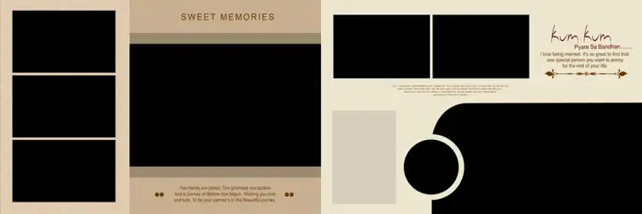 Timeless Damask Texture Indian Wedding Album 12x36 PSD
