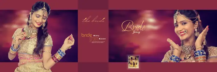 Timeless & Golden Wedding Album 12x36 PSD with Glitter Accents