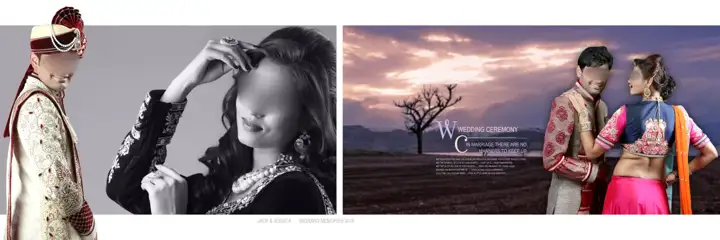 Timeless & Grand Wedding Album 12x36 PSD with Glitter Accents