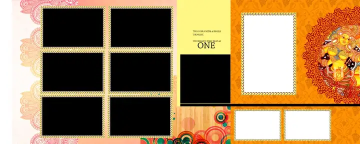 Timeless Photo Album 12x30 PSD with Mandala Art