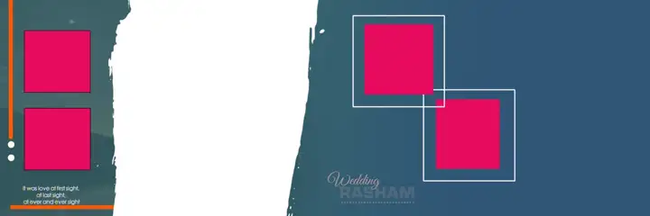 Timeless & Stylish Wedding Album 12x36 PSD with Glitter Accents