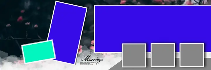 Traditional & Artistic Wedding Album 12x36 PSD with Temple Motif