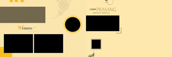 Traditional & Bright Wedding Album 12x36 PSD with Bokeh Lights