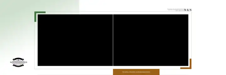 Traditional & Classic Wedding Album 12x36 PSD with Kolam Pattern