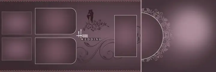 Traditional & Luxury Wedding Album 12x36 PSD with Temple Motif