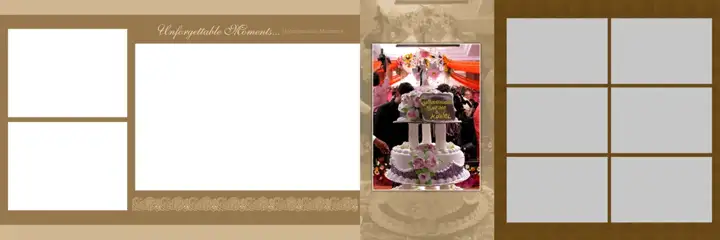 Traditional & Traditional Wedding Album 12x36 PSD with Bokeh Lights