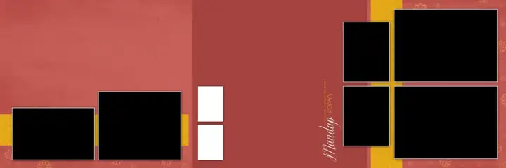 Vibrant & Cinematic Wedding Album 12x36 PSD with Mandala Art