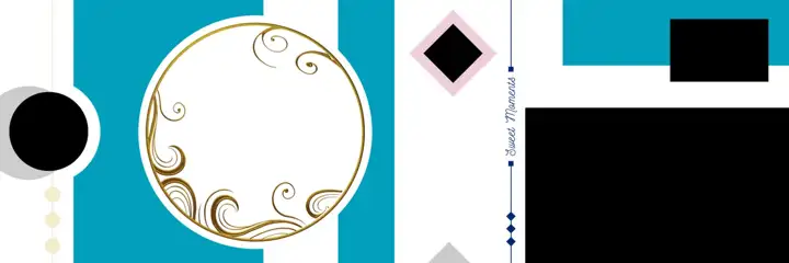 Vibrant & Classic Wedding Album 12x36 PSD with Paisley Pattern