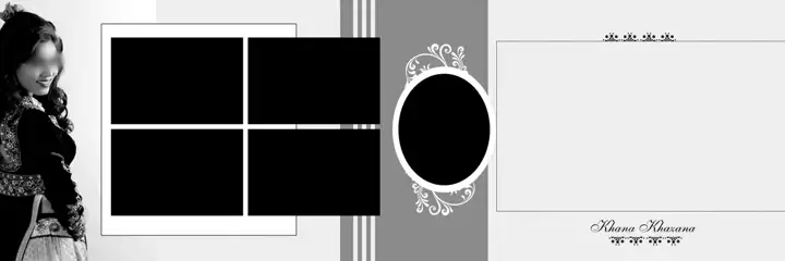 Vibrant & Fresh Wedding Album 12x36 PSD with Paisley Pattern