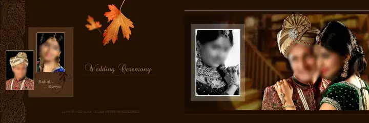 Vibrant Karizma Wedding Album 12x36 PSD with Rose Petals