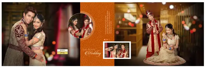 Vibrant & Timeless Wedding Album 12x36 PSD with Pastel Clouds