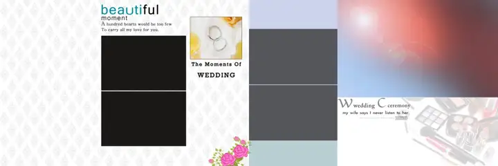 Vibrant & Traditional Wedding Album 12x36 PSD with Bokeh Lights