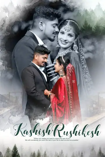 12x18 Indian Wedding Album Cover PSD in Minimal Vintage Frame Style