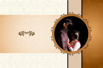 12x18 Wedding Album Cover PSD in Bright Silk Texture Style