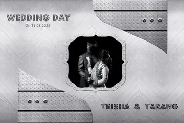 12x18 Wedding Album Cover PSD in Dreamy Bokeh Lights Style