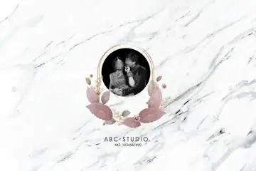 12x18 Wedding Album Cover PSD in Vibrant Lotus Design Style