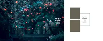 12x30 Karizma Album Background PSD in Traditional Floral Border Style