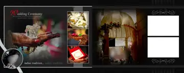 12x30 Wedding Photo Album PSD in Cinematic Lotus Design Style