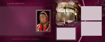 12x30 Wedding Photo Album PSD in Dreamy Glitter Accents Style