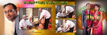 12x36 Engagement Wedding Album PSD in Modern Peacock Art Style