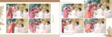 12x36 Engagement Wedding Album PSD in Traditional Geometric Lines Style