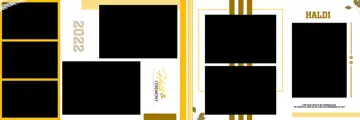 12x36 Haldi Wedding Album PSD in Charming Glitter Accents Style