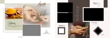 12x36 Haldi Wedding Album PSD in Ornate Royal Arch Style