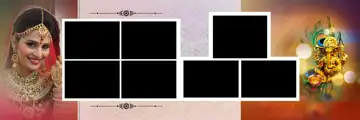 12x36 Indian Wedding Album PSD in Artistic Geometric Lines Style