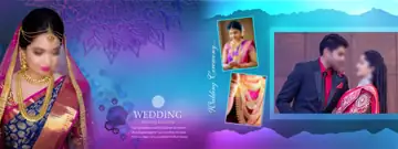 12x36 Indian Wedding Album PSD in Elegant Pastel Clouds Style