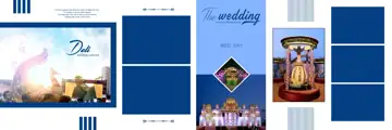 12x36 Indian Wedding Album PSD in Luxury Peacock Art Style