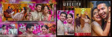12x36 Indian Wedding Album PSD in Traditional Brush Strokes Style