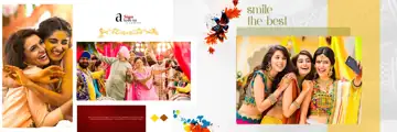 12x36 Indian Wedding Album PSD in Traditional Pastel Clouds Style