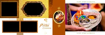 12x36 Karizma Wedding Album PSD in Elegant Watercolour Splash Style