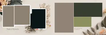 12x36 Karizma Wedding Album PSD in Luxury Floral Border Style