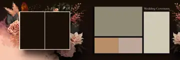 12x36 Karizma Wedding Album PSD in Modern Vintage Frame Style