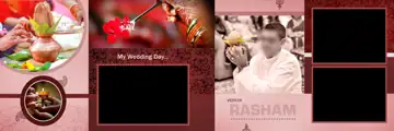 12x36 Karizma Wedding Album PSD in Premium Pastel Clouds Style